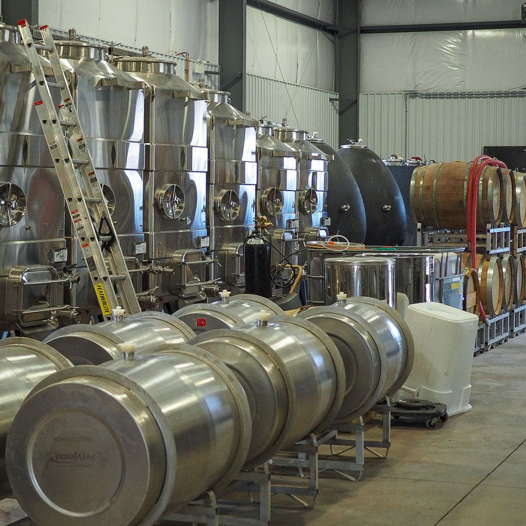 Stainless steel tanks at Redtail